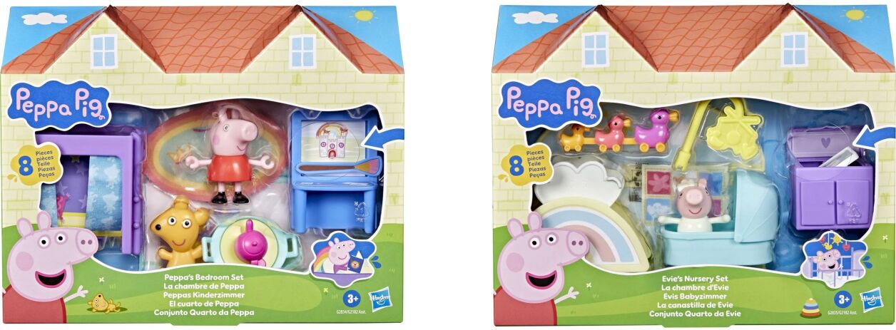 Peppa Pig Peppas Bedroom Set-2 Σχέδια (G2182) (2)