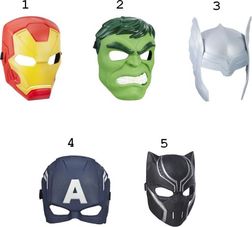 Avengers Hero Mask-5 Σχέδια (AVB9945) (1)