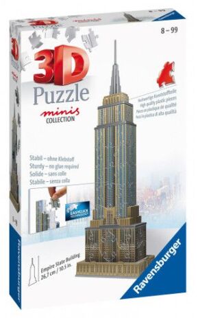 Ravensburger Παζλ 3D Empire State Building-Mini 54Τμχ (11271) (1)