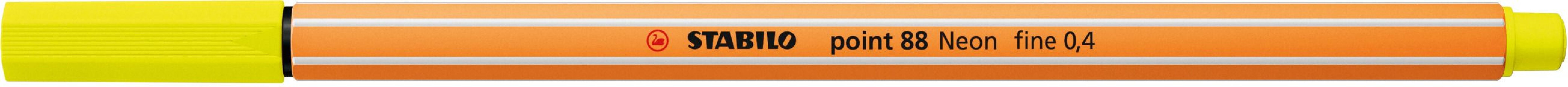 Stabilo Μαρκαδόρος Point 88/024 Neon Yellow (01880024) (0)
