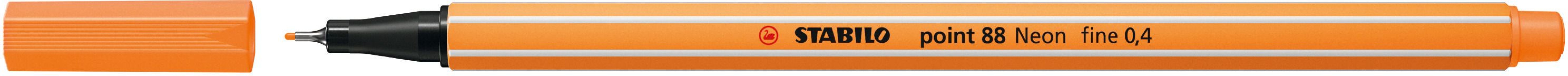 Stabilo Μαρκαδόρος Point 88/054 Neon Orange (01880054) (1)
