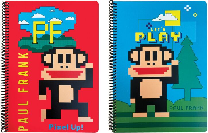 Paul Frank Let's Play-Pixel Up Τετράδιο Α4 Σπιράλ 2 Θεμάτων-2 Σχέδια (376-03440) (0)