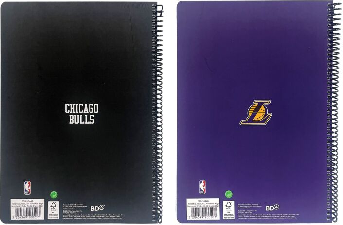 NBA Bulls-Lakers Τετράδιο A4 Σπιράλ 2 Θεμάτων-2 Σχέδια (378-16440) (1)