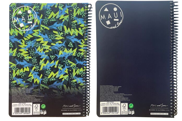 Maui Shark Tank-Logo Τετράδιο 17X25 Σπιράλ 3 Θεμάτων 105 Φύλλων-2 Σχέδια (339-27403) (1)