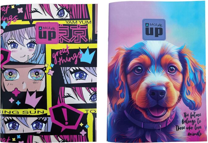 Anime-Puppy Τετράδιο Καρφίτσα Α4 50Φύλλων-2 Σχέδια (357-32444) (0)