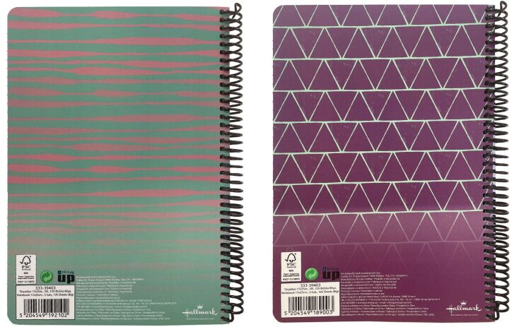 Hallmark Monochrome-Lines Τετράδιο 17X25 Σπιράλ 3 Θεμάτων 105 Φύλλων-2 Σχέδια (333-39403) (1)