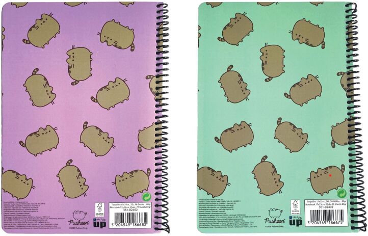 Pusheen The Cat See Ya-Love Pusheen Τετράδιο 17X25 Σπιράλ 2 Θεμάτων 70 Φύλλων-2 Σχέδια (361-02402) (1)