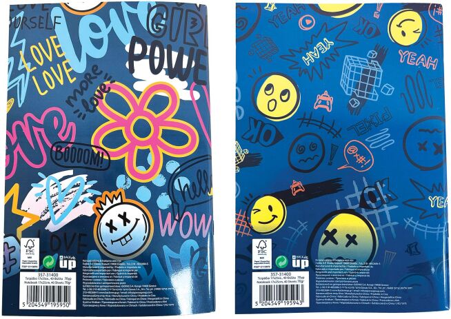 All Over-More Love Τετράδιο 17X25-2 Σχέδια (357-31400) (1)