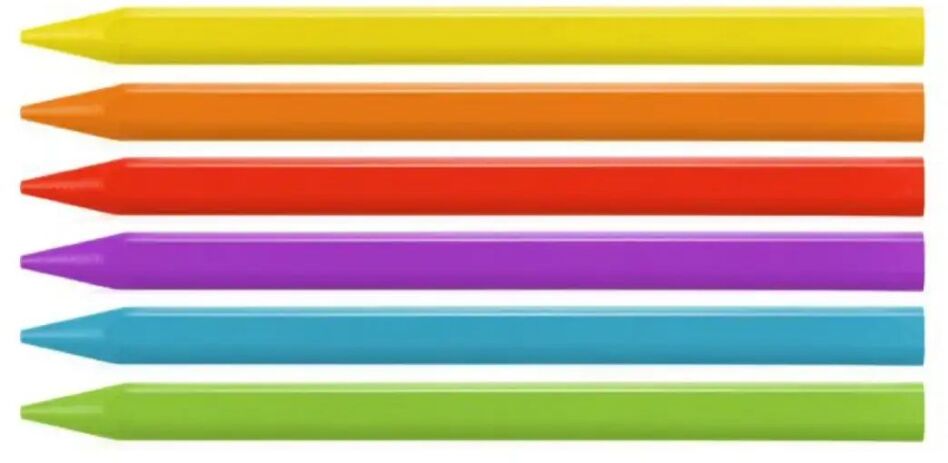 Milan Plastipastel Πλαστικά Χρώματα Τριγωνικά 6Τμχ (325-00329-022T06) (1)