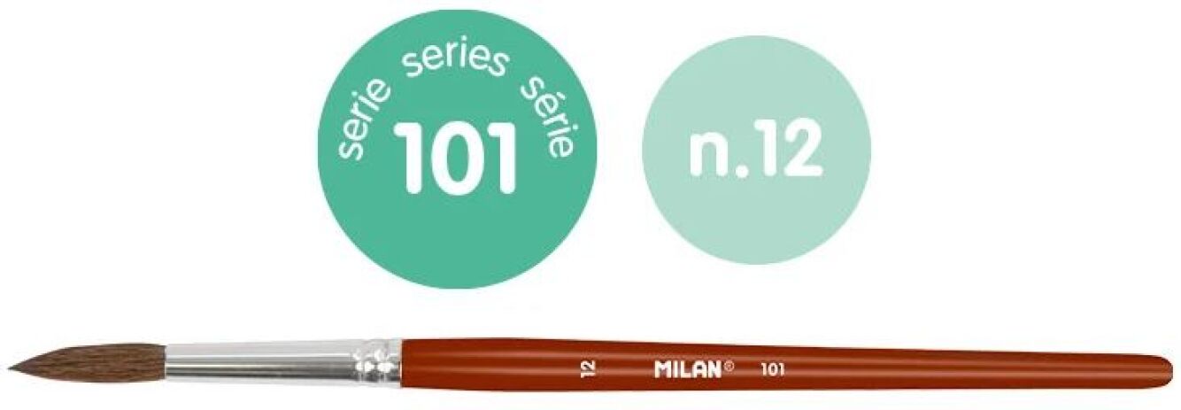 Milan Πινέλο Στρογγυλό 101 Νο 12 (325-00618-80312P) (1)