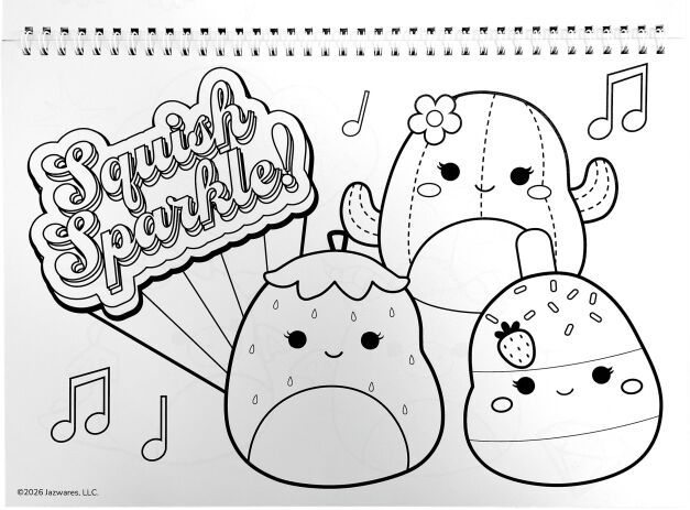 Squishmallows Μπλοκ Ζωγραφικής Α4+Stickers (363-34416) (3)