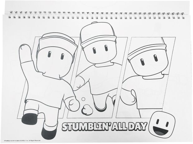 Stumble Guys Μπλοκ Ζωγραφικής Α4+Stickers (377-32416) (3)