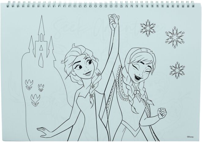 Frozen Μπλοκ Ζωγραφικής Α4+Stickers (341-71416) (4)