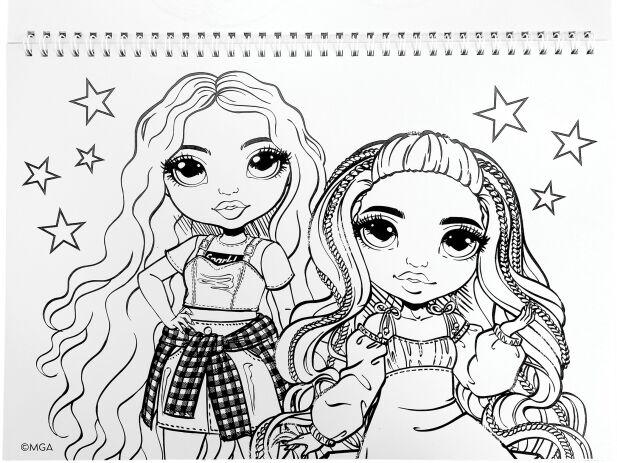 Rainbow High Μπλοκ Ζωγραφικής Α4+Stickers (363-52416) (3)