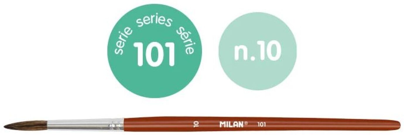 Milan Πινέλο Στρογγυλό 101 Νο 10 (325-00617-80310P) (1)