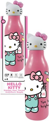 GIM Θερμός SS 500ml 3D Καπάκι Hello Kitty (557-97251) (0)