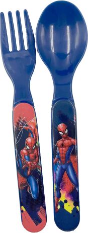 Gim Δοχείο Φαγητού Με Κουτάλι/Πιρούνι Spiderman (557-12276) (3)