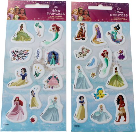GIM Sticker Foam Princess-2 Σχέδια-1Τμχ (771-16238) (0)