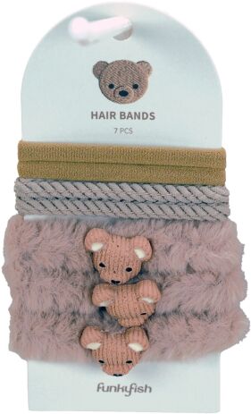 Funkyfish Bear Λαστιχάκια Μαλλιών Brown (300-30303) (0)