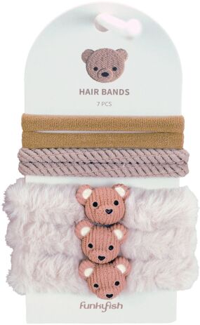 Funkyfish Bear Λαστιχάκια Μαλλιών White (300-30304) (0)