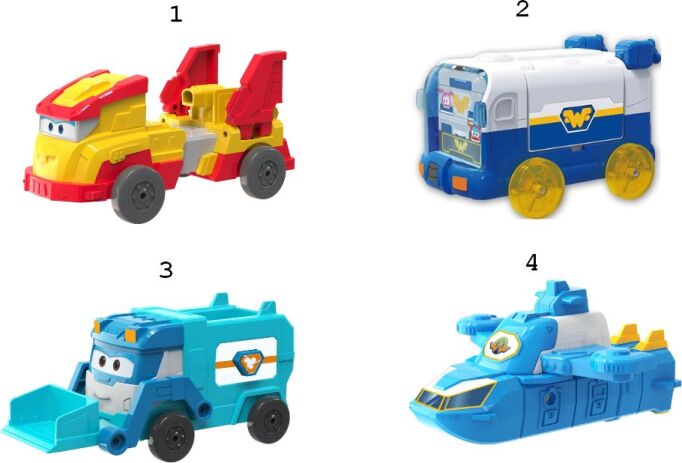 Super Wings Super Pet Mini Vehicle-4 Σχέδια (770130) (1)