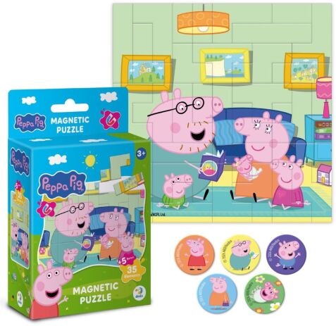 Μαγνητικό Παζλ Peppa Pig Cozy Evening (200758) (1)