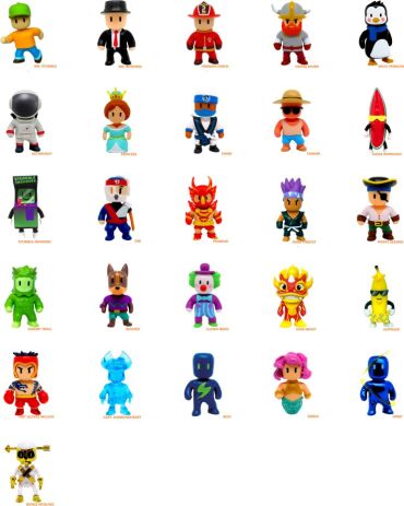 Stumble Guys S3 Φιγούρα Φακελάκι 5cm-26 Σχέδια-1Τμχ (0480) (1)