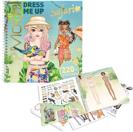 Top Model Μπλοκ Με Αυτοκόλλητα-Dress Me Up Safari (D13831) (0)