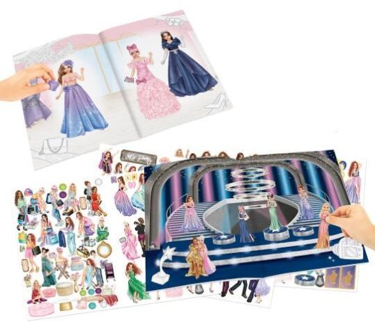 Top Model Μπλοκ Με Αυτοκόλλητα-Glamour Stickerworld (D14383) (1)