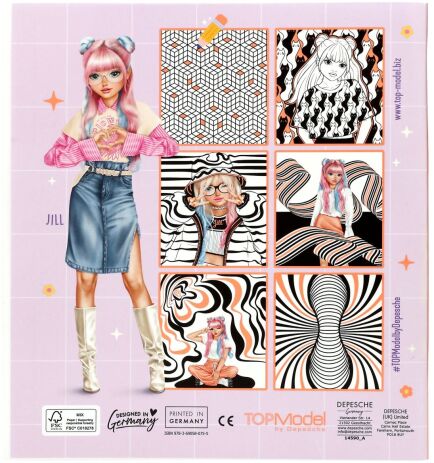 Top Model Μπλοκ Ζωγραφικής Jills Magic Illusions Colouring Book (D14590) (3)