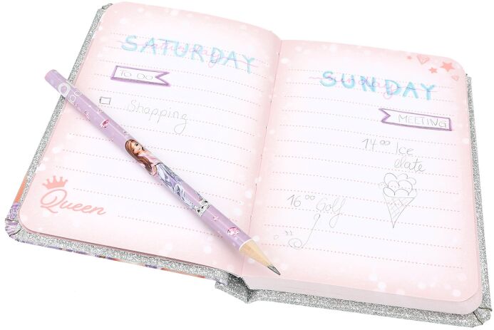Top Model Σημειωματάριο Με Μολύβι Glitter Queen (D12645) (3)