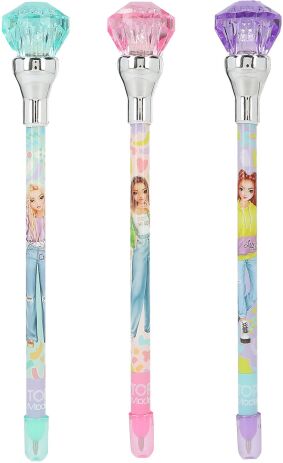 Top Model Ballpen Στυλό Με Φως-3 Σχέδια-1Τμχ (D12846) (0)