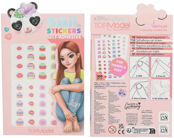 Top Model Nail Stickers Beauty & Me-4 Σχέδια-1Τμχ (D13064) (2)