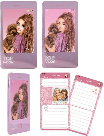 Top Model Μπλοκ Σημειώσεων Mobile-4 Σχέδια-1Τμχ (D13211) (2)