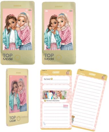 Top Model Μπλοκ Σημειώσεων Mobile-4 Σχέδια-1Τμχ (D13211) (4)