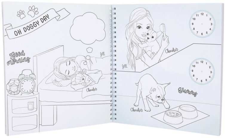 Top Model Μπλοκ Ζωγραφικής Doggy Colouring Book (D13218) (3)