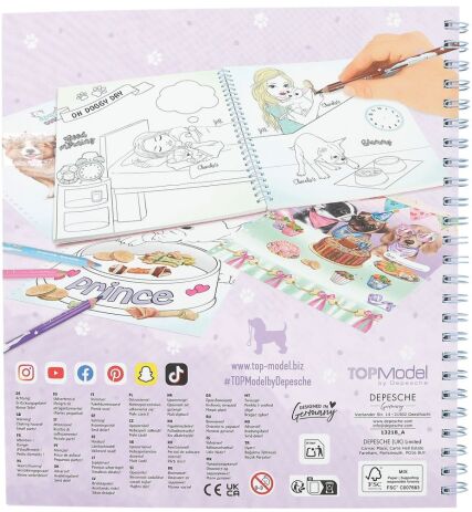 Top Model Μπλοκ Ζωγραφικής Doggy Colouring Book (D13218) (5)