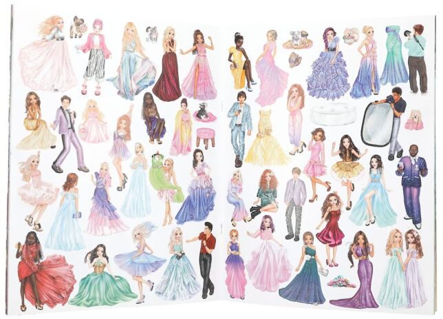 Top Model Μπλοκ Με Αυτοκόλλητα-Glamour Stickerworld (D13232) (1)