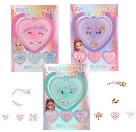 Top Model Face Crystal Sticker Beauty & Me-3 Σχέδια (D13254) (0)