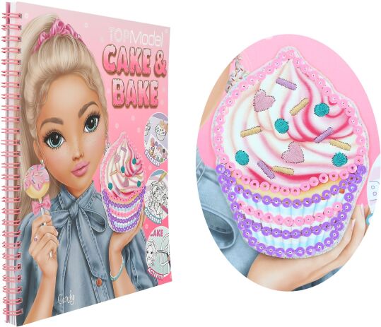 Top Model Μπλοκ Ζωγραφικής Cake & Bake Colouring Book (D13386) (2)