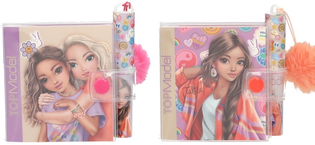 Top Model Μπλοκ Σημειώσεων Με Στυλό Girl Power-2 Σχέδια (D13422) (0)