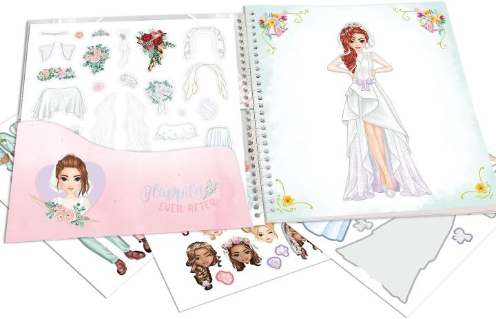 Top Model Μπλοκ Με Αυτοκόλλητα-Dress Me Up Wedding (D13529) (1)