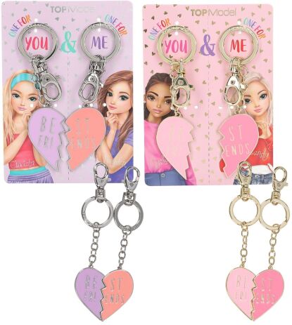 Top Model Keyring Σετ Heart BFF-2 Σχέδια (D13558) (0)