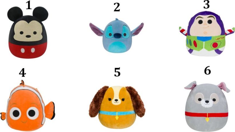 Squishmallows-Disney W1 35cm-6 Σχέδια (JWSQ0016) (1)