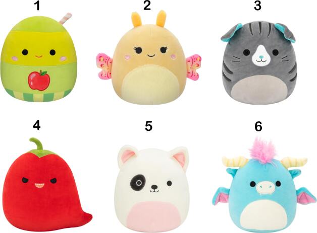 Squishmallows W8 13cm-6 Σχέδια (JWSQ4096-F) (1)