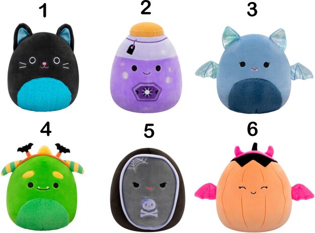 Squishmallows Halloween W2B 19cm-6 Σχέδια (JWSQ0900) (1)