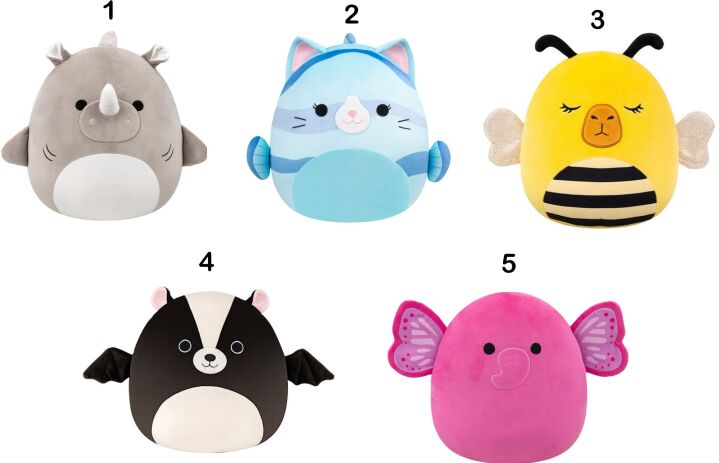 Squishmallows Ζωάκια-Ψαράκια 19cm-5 Σχέδια (JWSQ8641) (1)
