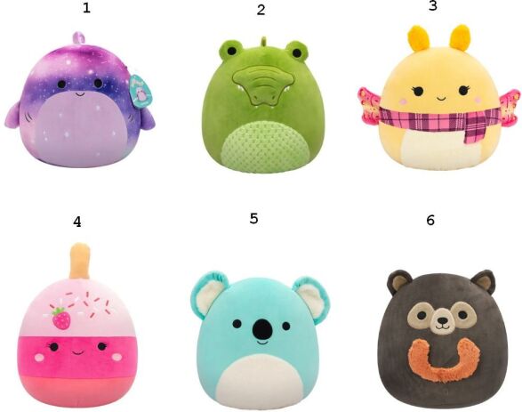 Squishmallows W6B 30.5cm-6 Σχέδια (JWSQ4137-E) (1)