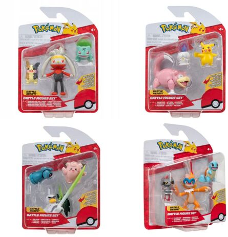 Pokemon Φιγούρες 3Τμχ W18-4 Σχέδια (JW095155-W18) (2)