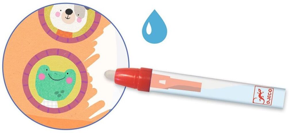 Djeco Ζωγραφική Με Μαρκαδόρο Με Νερό-Οχήματα (176-09074) (3)